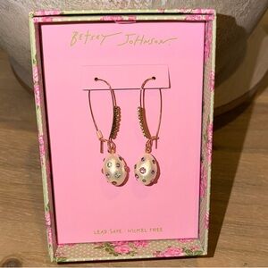 Betsey Johnson Easter Egg Earrings